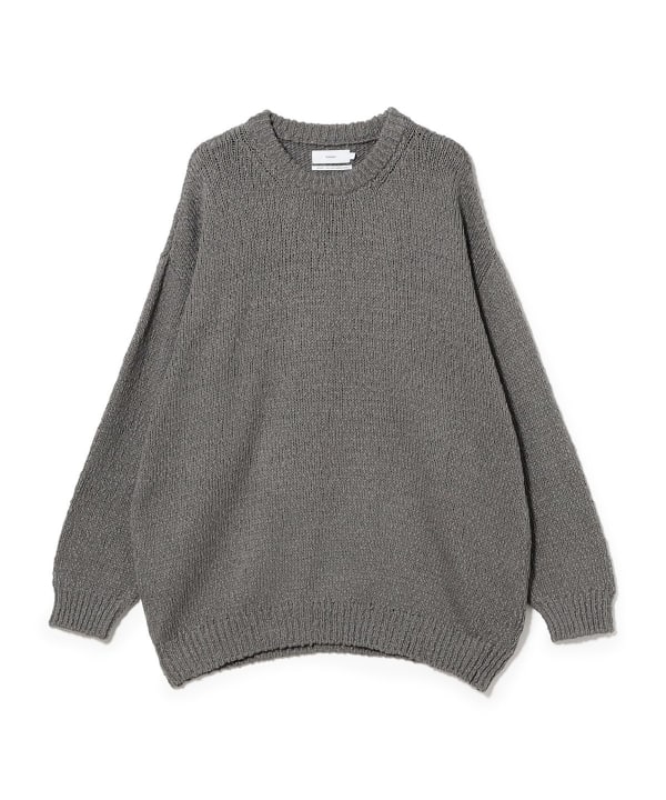 Graphpaper / Cotton Wool Slub Oversized Crew Neck Knit