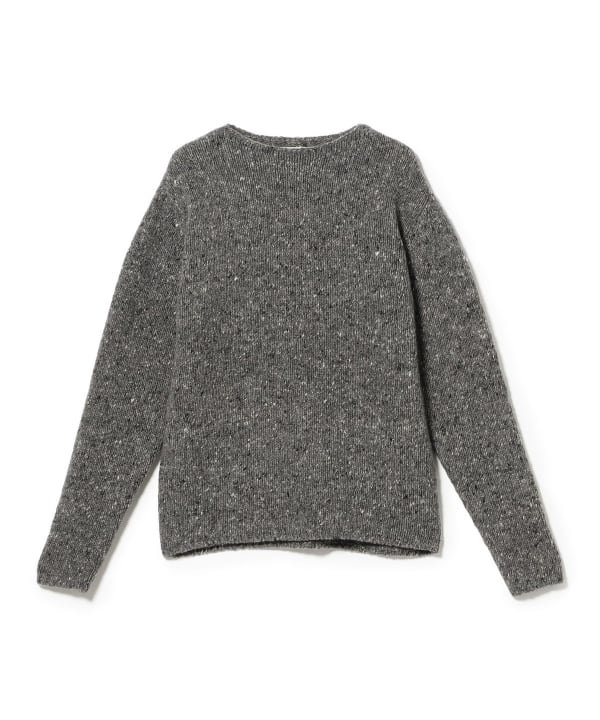 AURALEE / LOW-GAUGE HOMESPUN TWEED KNIT P/O