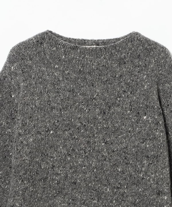 AURALEE / LOW-GAUGE HOMESPUN TWEED KNIT P/O