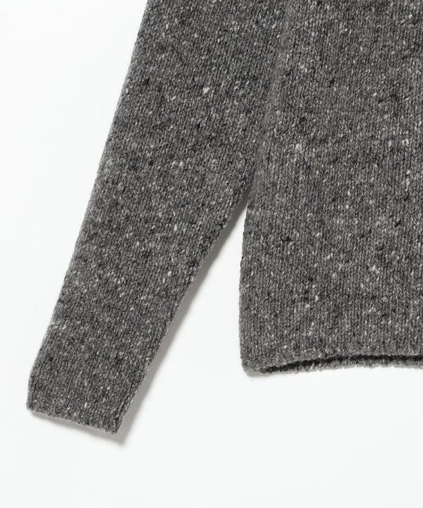 AURALEE / LOW-GAUGE HOMESPUN TWEED KNIT P/O