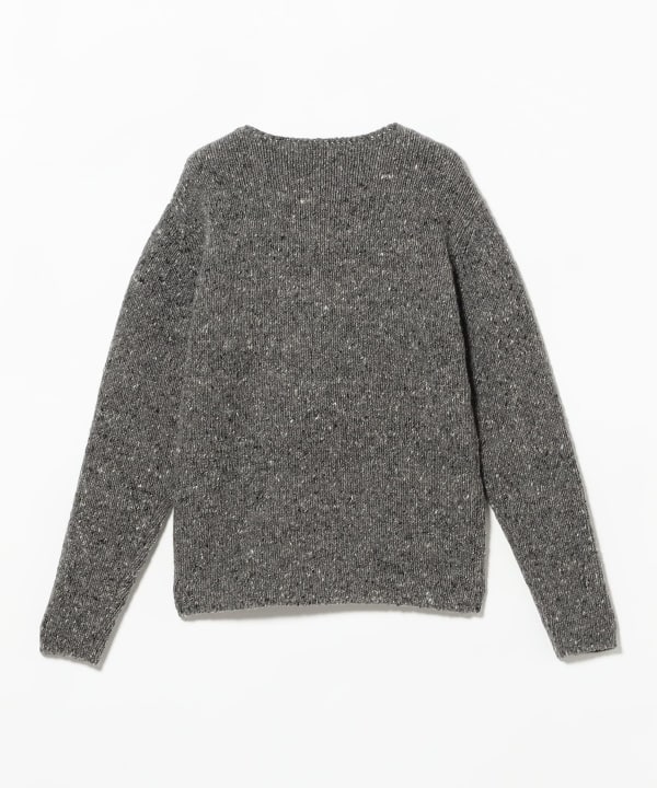 AURALEE / LOW-GAUGE HOMESPUN TWEED KNIT P/O