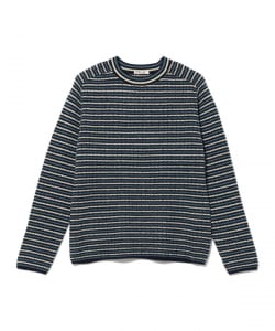 AURALEE / SHETLAND WOOL CASHMERE RIB KNIT P/O