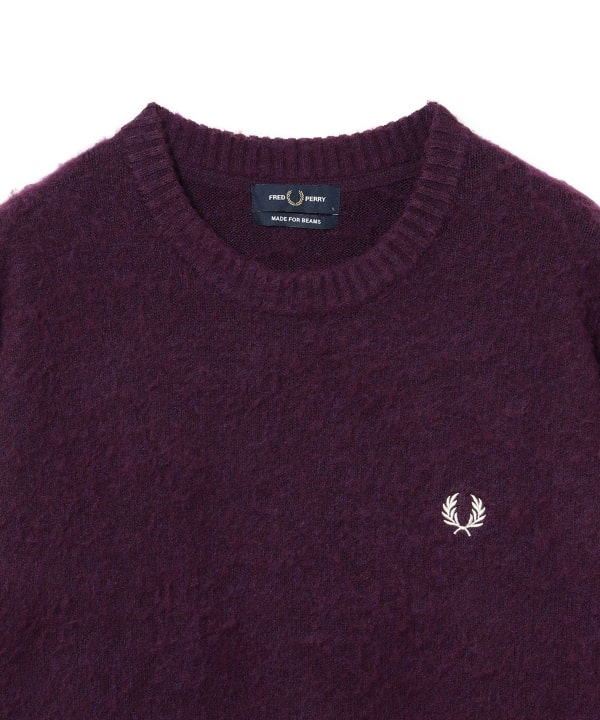 【別注】FRED PERRY / フラッフィーニット 26FW 首元をきれいに見せるクルーネック