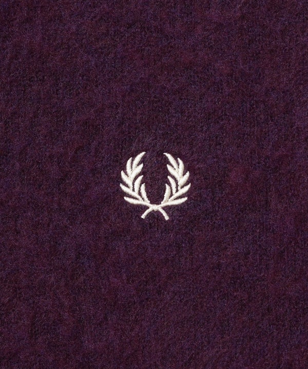 【別注】FRED PERRY / フラッフィーニット 26FW 胸元には象徴的なローレル刺繍