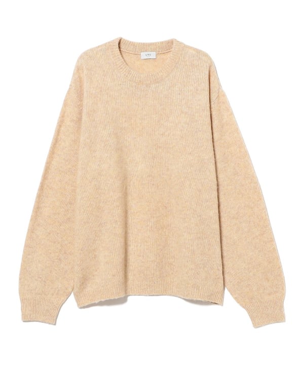 URU / Crew Neck Knit シルエットの良さが際立つ1枚