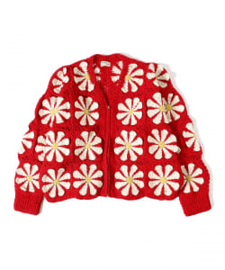 Macmahon Knitting Mills / V Neck Zip Cardigan-Square