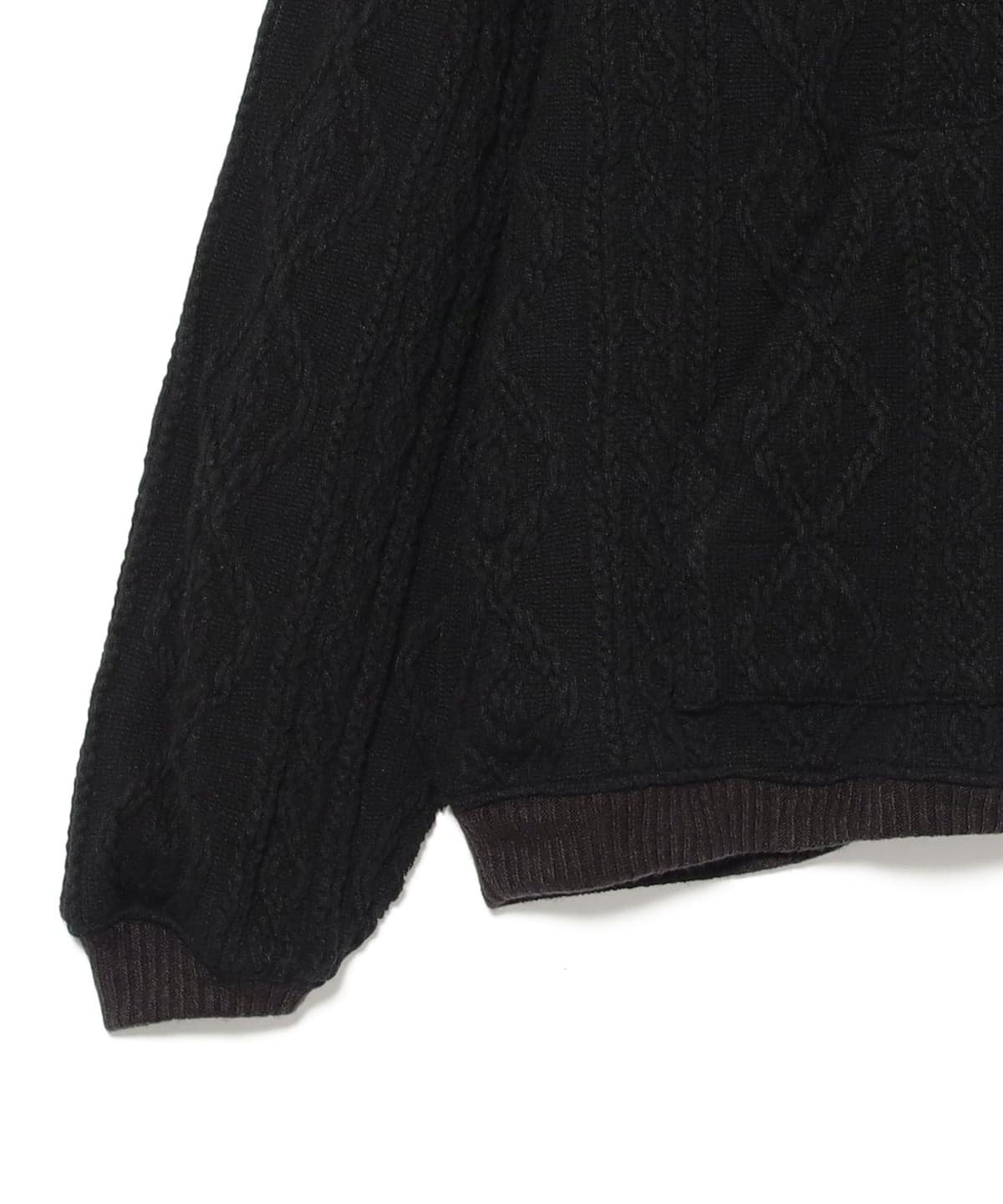BEAMS（ビームス）Blackmeans / Cable Knit Hoody（トップス ニット