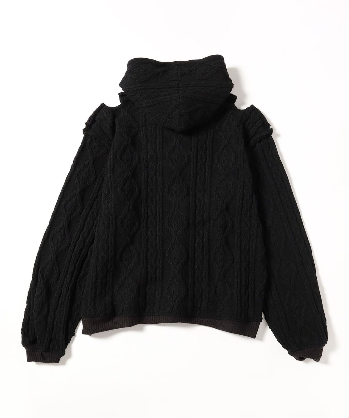 BEAMS（ビームス）Blackmeans / Cable Knit Hoody（トップス ニット