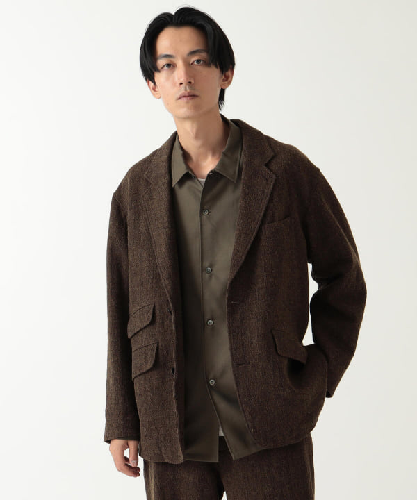 BROWN】BEAMS / ウールリネン 2B ジャケット | hartwellspremium.com