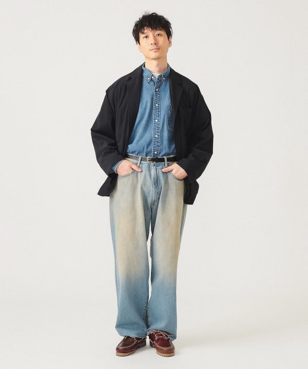 24SS ビームス 新品 未使用 撥水テック ブレザー ジャケット M 紺ブレ BEAMS ジャケット テーラードジャケット 撥水 テック ブレザー