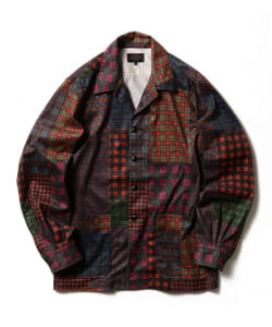 ▲BEAMS PLUS / パッチワーク キャンプカラー ジャケット