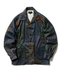 ▲BEAMS PLUS / パッチワーク キャンプカラー ジャケット