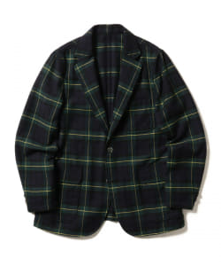 ▲BEAMS PLUS / タータンチェック シャツジャケット