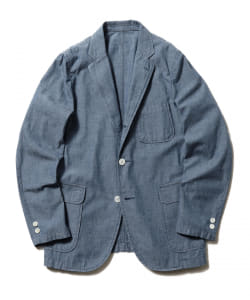 BEAMS PLUS / シャンブレー 3ボタン シャツジャケット