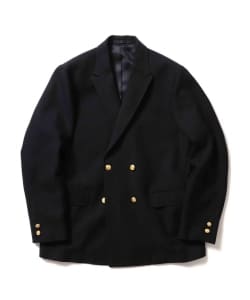 ▲BEAMS PLUS / 4ボタン ダブルブレステッド ジャケット ネイビー