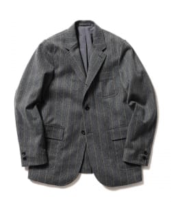 ▲BEAMS PLUS / 3ボタン トラベルストライプ ジャケット