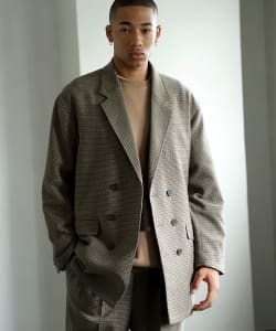 ▲BEAMS / NEW STANDARD チェック ロング ジャケット