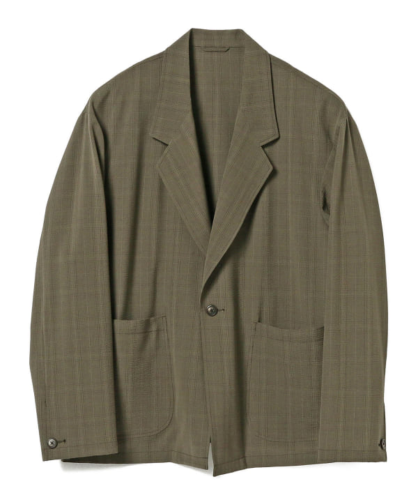 BEAMS [BEAMS] BEAMS / Soccer check 1 button jacket (casual jacket 