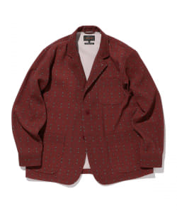 ▲BEAMS PLUS / カフス ジオメトリックプリント 4ボタンジャケット