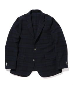 ▲BEAMS PLUS / ダークチェック 3ボタン シャツジャケット