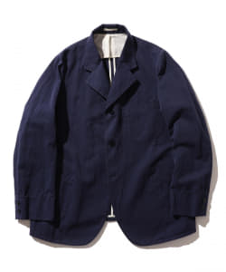 ▲BEAMS PLUS / コットンリネンヘリンボーン 3ボタンワークジャケット