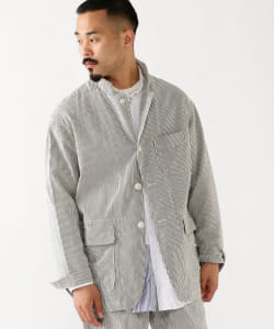 ▲ENGINEERED GARMENTS / LOITER JACKET SEERSUCKER STRIPE