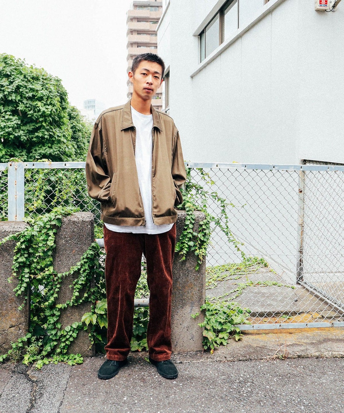 BEAMS [BEAMS] BEAMS / 碎斜纹拉链夹克 (Blouson Blouson) 邮购 | BEAMS