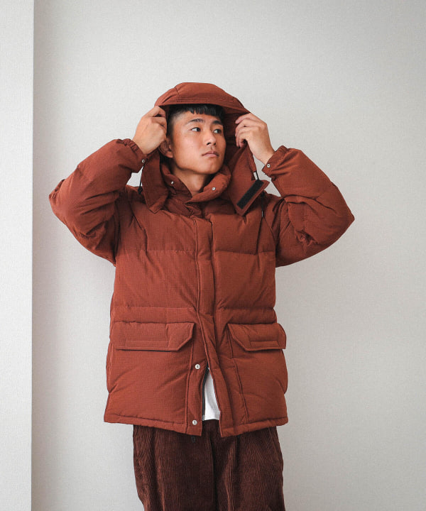 【BROWN】BEAMS / リップストップ マウンテン ダウンジャケット