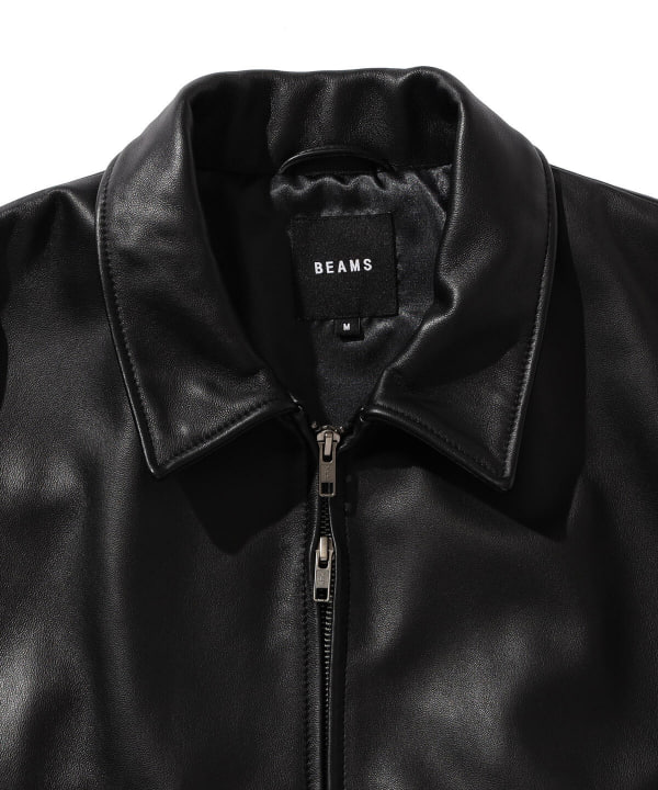 BEAMS シープレザーブルゾン スポーツジャケット レザージャケット