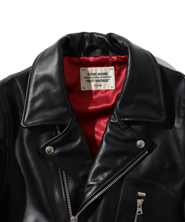 BEAMS（ビームス）FUTURE ARCHIVE / LEATHER W RIDERS JACKET