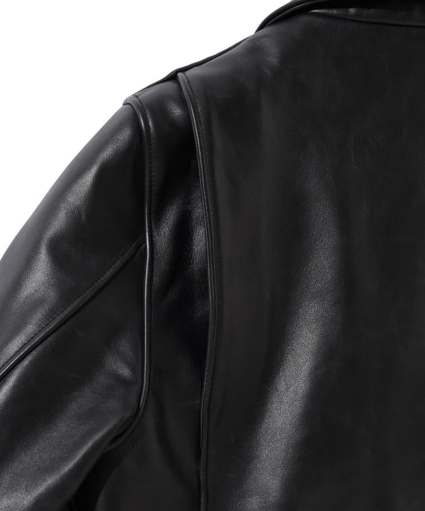 BEAMS（ビームス）FUTURE ARCHIVE / LEATHER W RIDERS JACKET