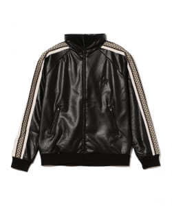 SASQUATCHFABRIX. / SYNTHETIC LEATHER TRACK JACKET