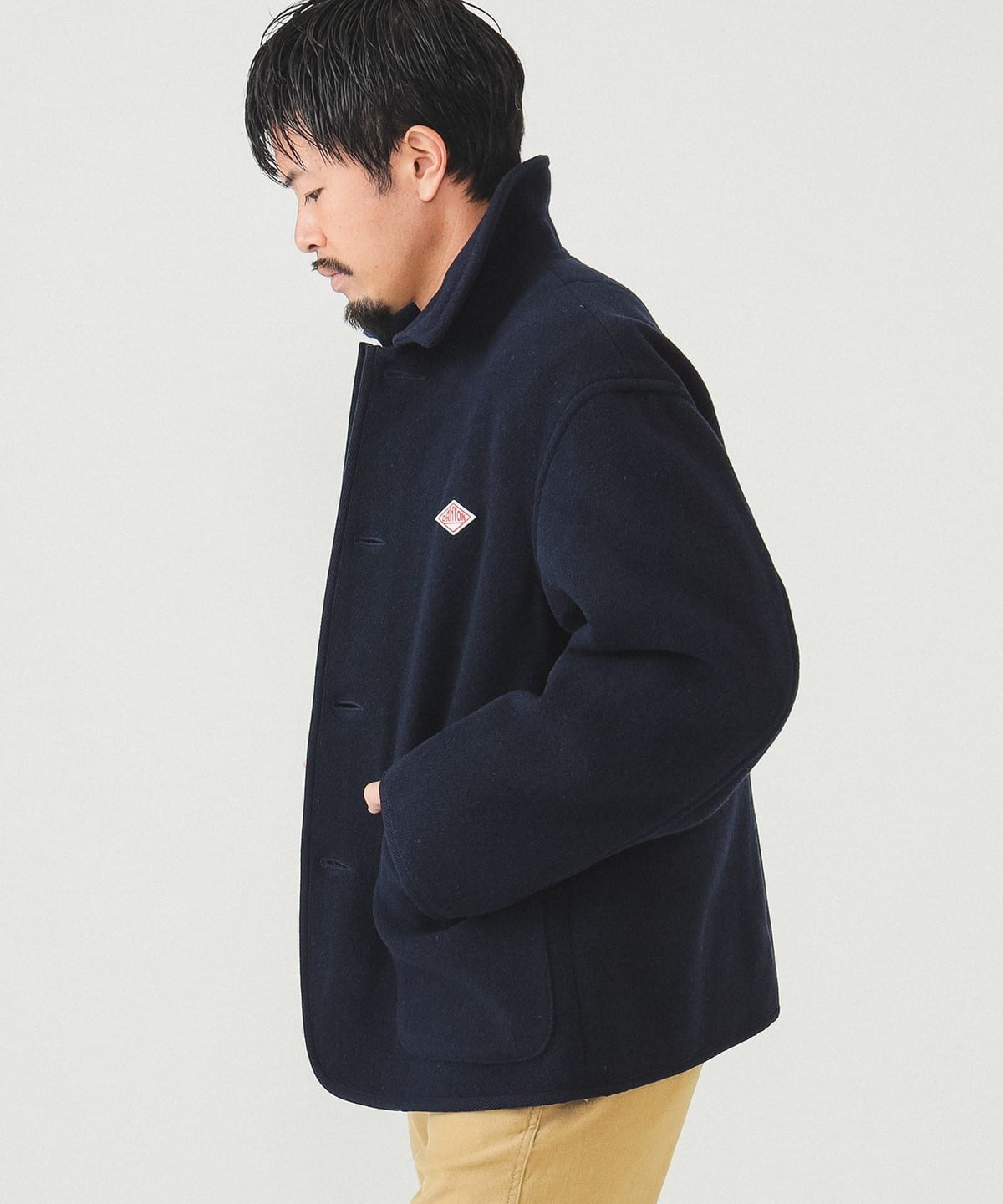 DANTON × BEAMS 別注 カバーオール 42　ネイビー BEAMS（ビームス）DANTON / カバーオール ジャケット（ブルゾン