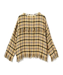 INSCRIRE / Tweed Fringe Pullover