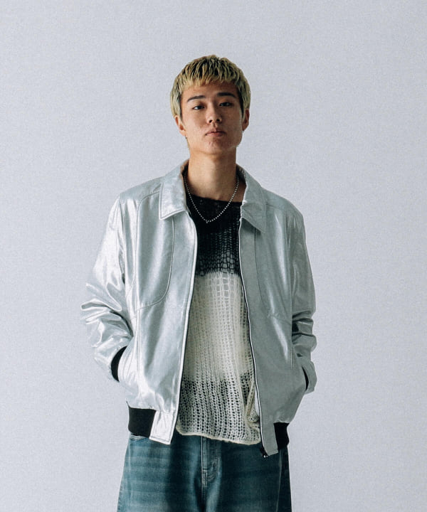 ジャケット・アウター VAPORIZE / Goat Leather Zip Blouson BEAMS（ビームス）VAPORIZE / Goat Leather Zip Blouson