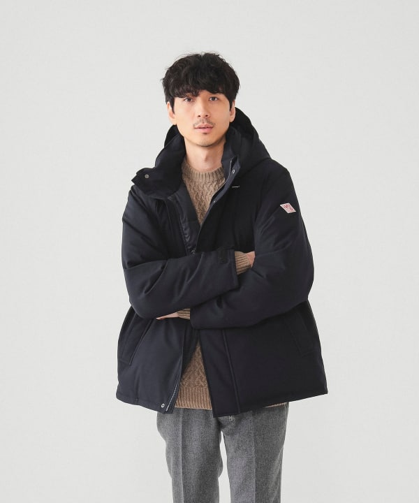 BEAMS MEN DANTON * BEAMS / 別注 Down Army Hooded Jacket ダウン