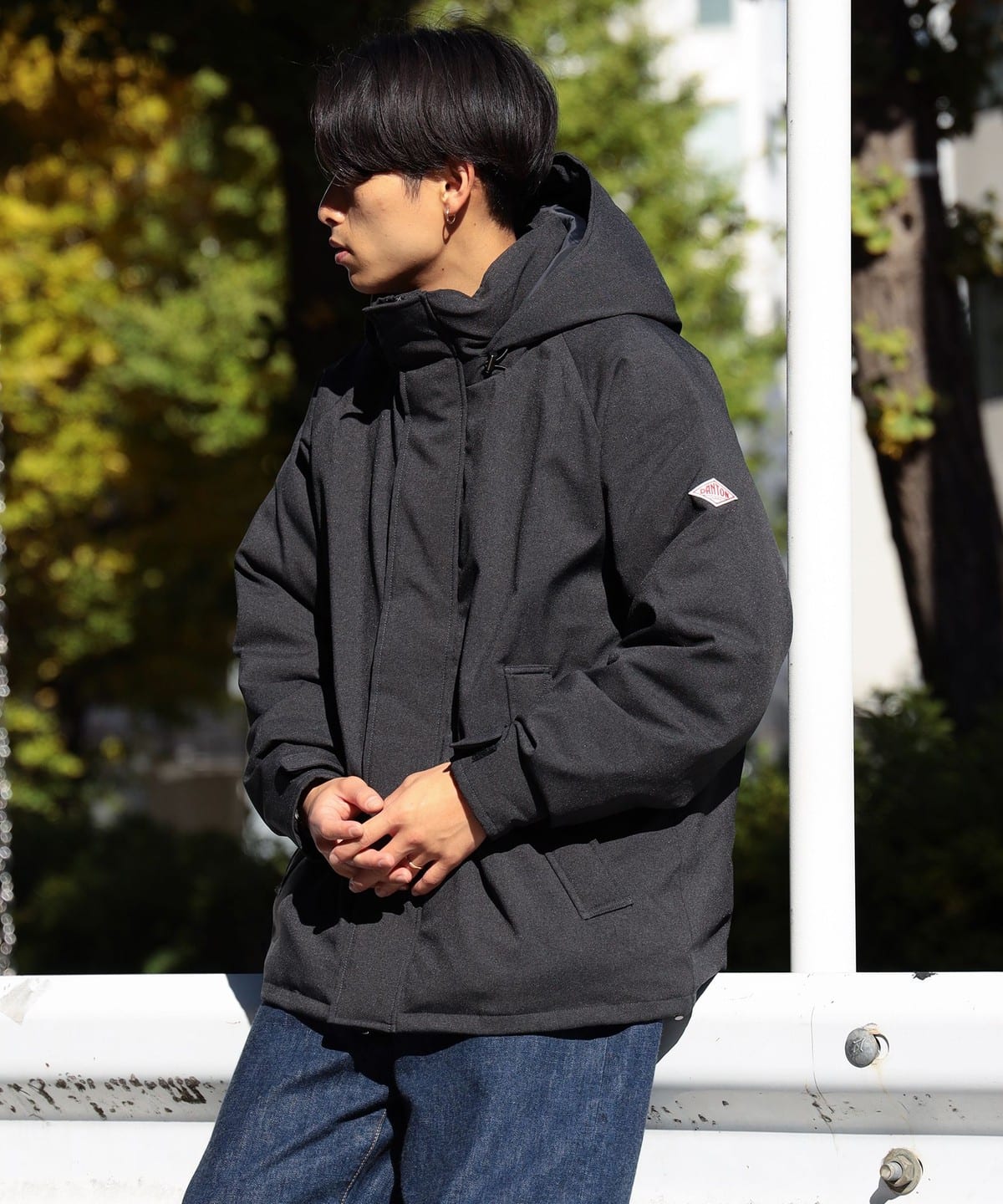 DANTON × BEAMS / 別注 Down Army Hooded Jacket-