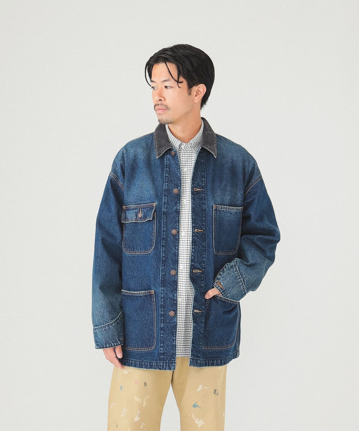 BEAMS (BEAMS) [Outlet] BEAMS / Denim Loose Coverall (Blouson 