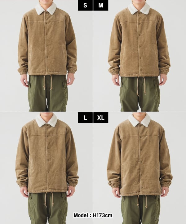 Lee × BEAMS 別注 ボア フードコーチジャケット