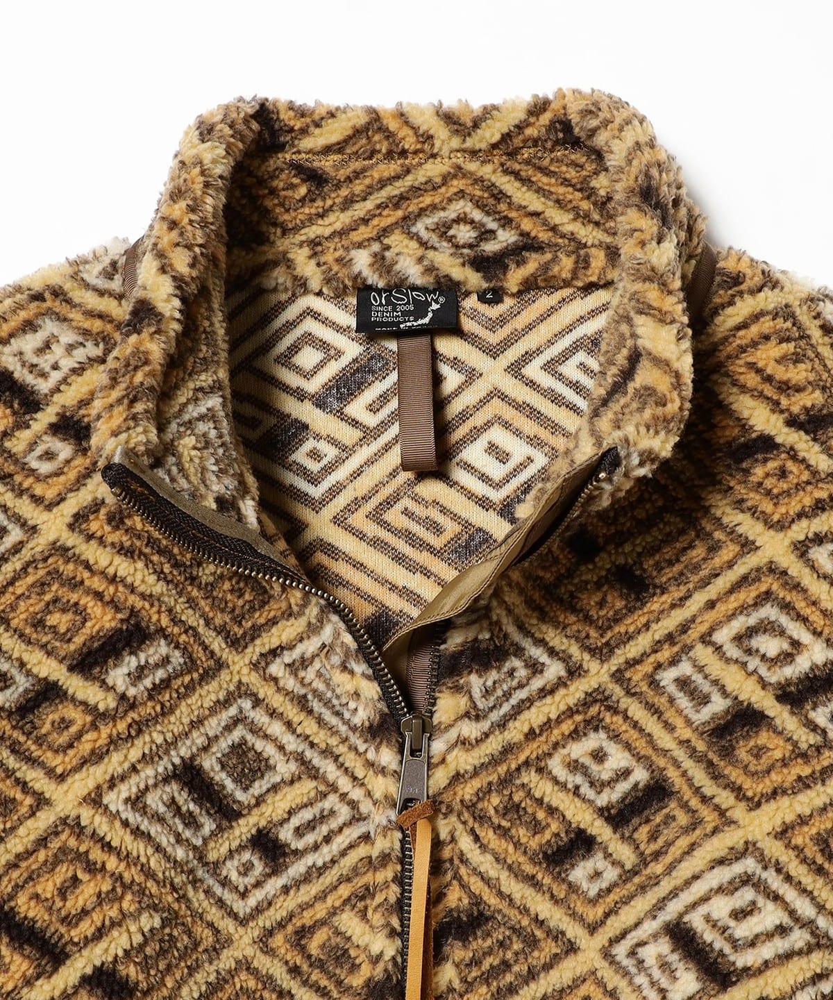 BEAMS（ビームス）orSlow / African Pattern Boa Fleece Jacket