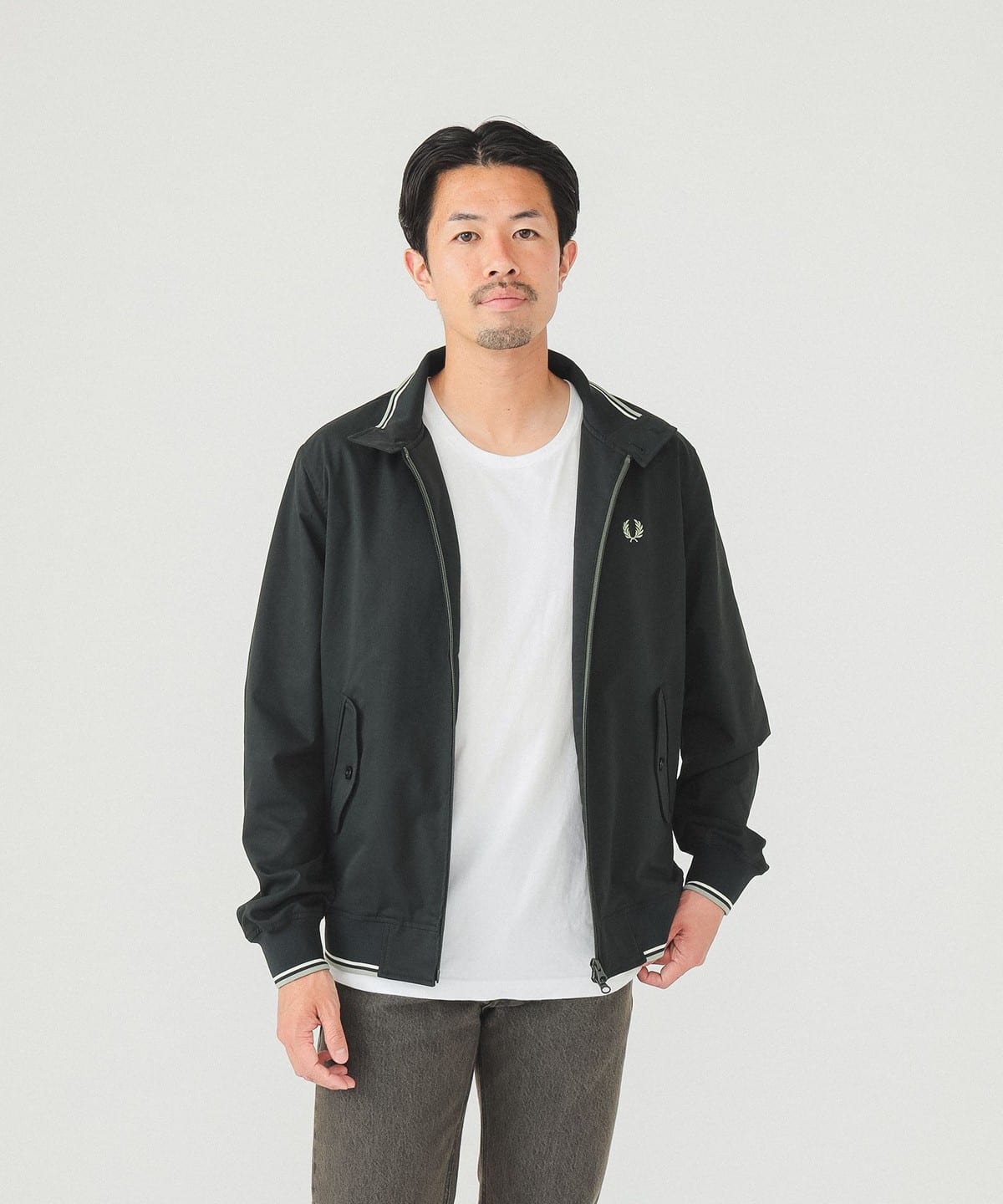 FRED PERRY × BEAMS / 別注 ハリントン ジャケット - ブルゾン