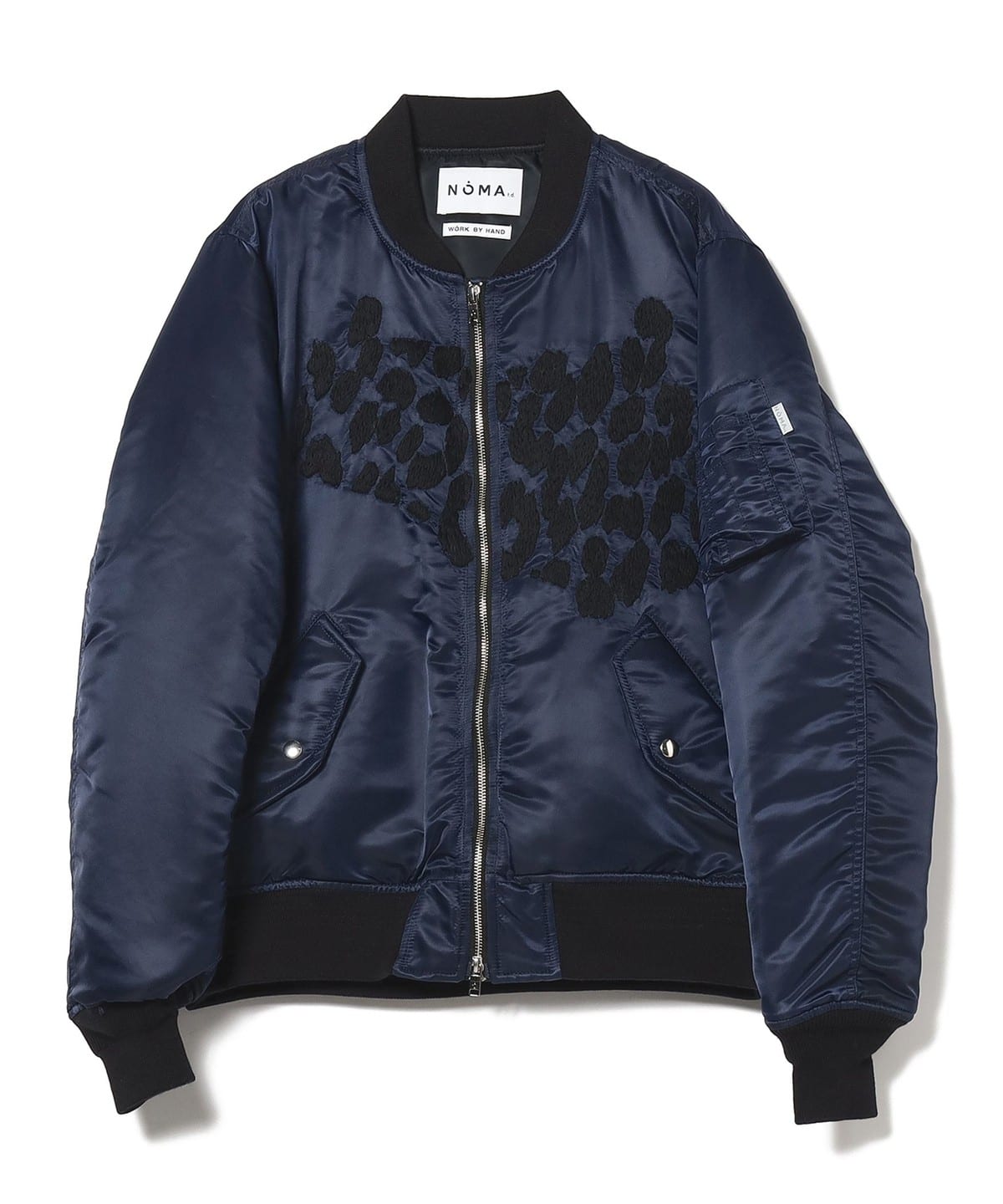 BEAMS（ビームス）NOMA t.d. / Hand Embroidery Leopard Flight Jacket