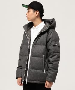 ▲BEAMS / ウール ダウン パーカ