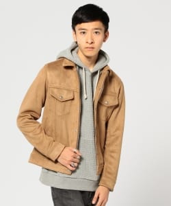 ▲BEAMS / フェイクスエード ジャケット