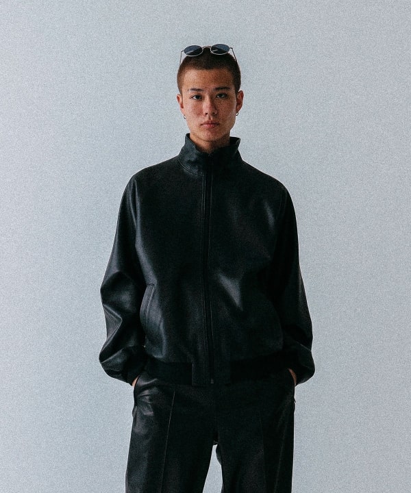 VAPORIZE VAPORIZE / 男裝Leather Track Jacket（短夾克短夾克）網購