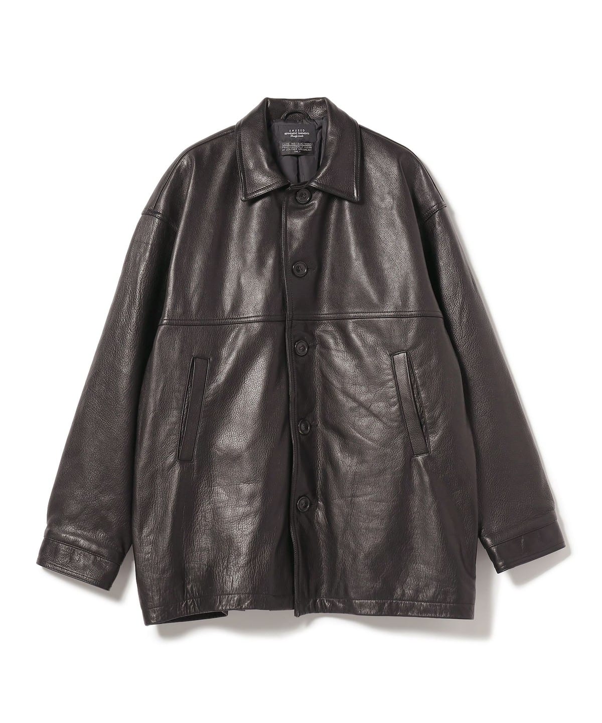 BEAMS（ビームス）UNUSED / Leather Jacket（ブルゾン レザー ...