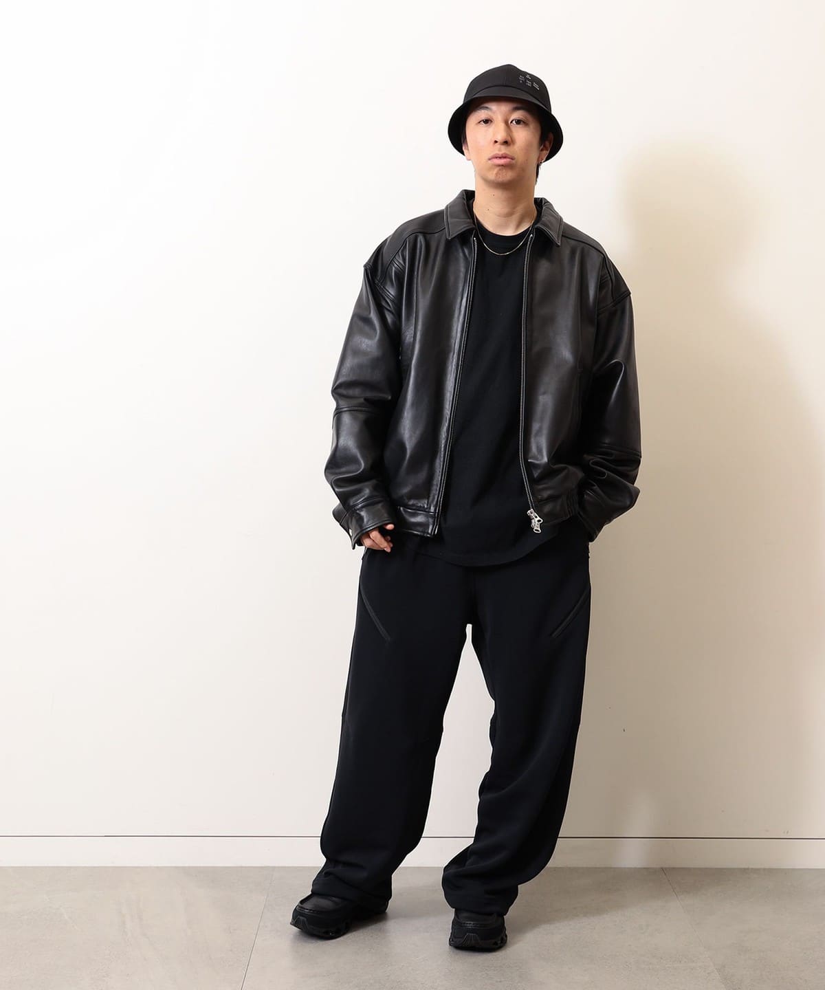 BEAMS / leather blouson