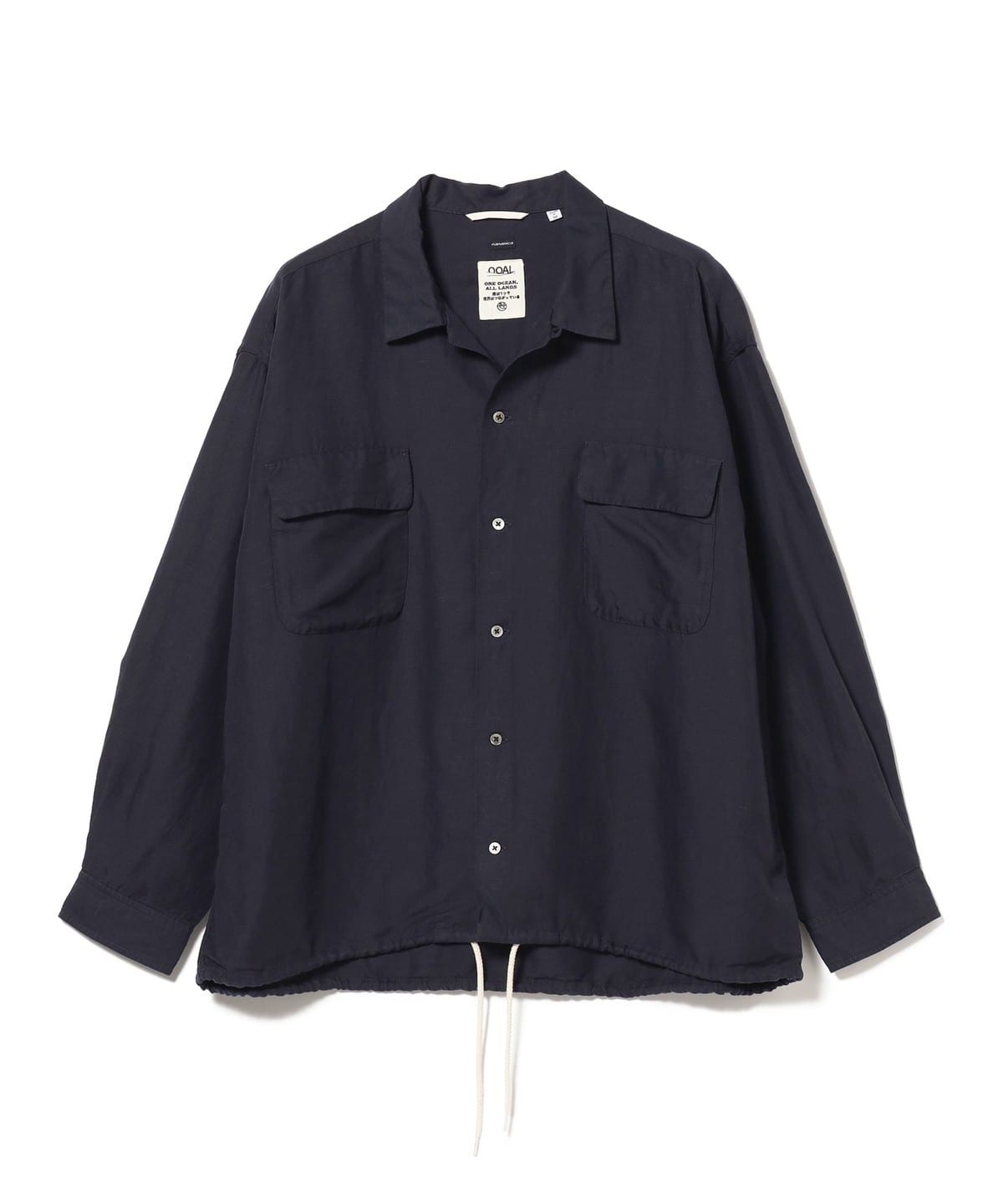 BEAMS（ビームス）nanamica / Open Collar Cupra Hemp Shirt（ブルゾン