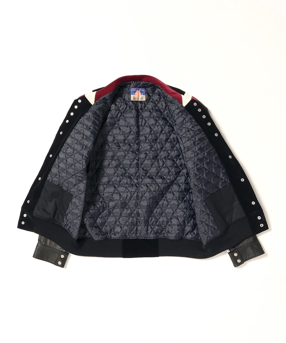 BEAMS（ビームス）blackmeans / Stadium Jacket Black（ブルゾン レザーブルゾン）通販｜BEAMS