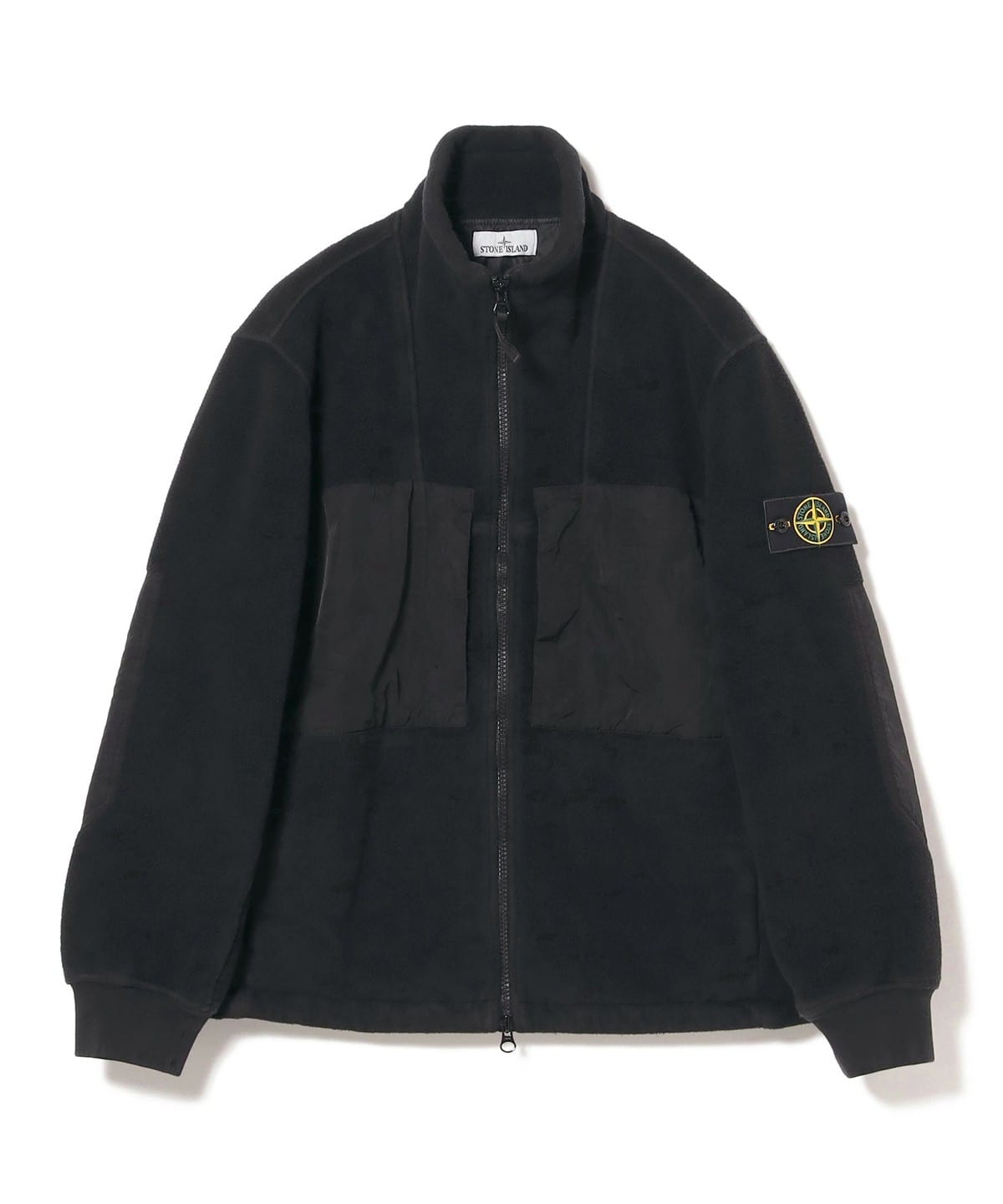 STONE ISLAND ストーンアイランド / 46753 COTTON PILE WITH NYLON-TC ブルゾン MEN V0029:BLACK XL STONE ISLAND ストーンアイランド / 46753 COTTON PILE WITH NYLON-TC ブルゾン MEN V0029:BLACK XL